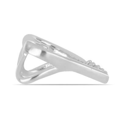 BUY STERLING SILVER WHITE DIAMOND DOUBLE CUT GEMSTONE HEART PENDANT